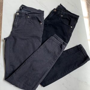 Denim black and gray jeans bundle